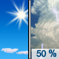 Thursday: A chance of showers and thunderstorms after 2pm.  Mostly sunny, with a high near 91. Chance of precipitation is 50%.